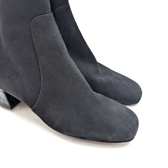 Ron White Odelia Suede Weatherproof Heel Bootie Women's Black Size US8.5 EU39 - Picture 9 of 11